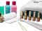 RN ZESTAW DO MANICURE HYBRYDOWEGO - 7x LAKIER UV