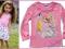 PRINCESS bluzka tunika DISNEY 128 134 ŻYWY RÓŻ