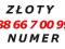 ZŁOTY NUMER  88 66 7 00 99  dla Twojej FIRMY, pary