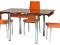 STÓŁ SZKLANY GD-082 ORANGE ROZKŁADANY SALON STOŁY