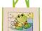 TORBA bawełniana  plażowa ŻABKA od kolorowania