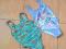 2 ŚLICZNE KOSTIUMY KĄPIELOWE 92-98cm 2-3. BDB