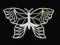 motyl motylek ażurowy ozdoba tektura