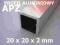 PROFIL ALUMINIOWY PA38  20X20X2mm