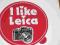LEICA Oryg. naklejka z dawnych lat