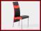 Krzesło metalowe K51 czarno-czerwone K-51 ecoskóra