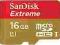 SanDisk Extreme Plus microSDHC 16GB UHS-I class 10