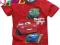 104 (4lata) AUTA Bluzka T-shirt czerwona SALE A385