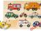 Puzzle z uchwytami ŚRODKI TRANSPORTU ! GOKI