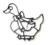 Patchwork Duck - wycinarka Kaczka