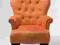 Cafehaus Fotel Pomarańczowy Tkanina
