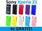 Etui HARD RUBBER CASE Sony Xperia Z1 C6906 2xFOLIA