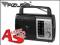 RADIO PRZENOŚNE AM / FM AZUSA PR-236 * GW 24mies