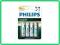 BATERIE PHILIPS 4szt AA R6 R06 1,5V LongLife W-wa