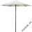 Parasol ogrodowy 2,7 m drewniany, kolor kremowy