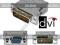 bk333a Przejściówka DVI na VGA ADAPTER żeńsko męsk