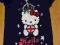 HELLO KITTY bluzka koszulka t-shirt granat 140-146