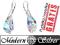 Kolczyki srebrne Swarovski-Polygon 6015 Crystal AB