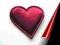 Mega duże serca pełne A-176 bordowe 2szt Mega duże serca pełne A-176 bordowe 2szt