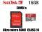 Karta SANDISK micro SDHC SD 16GB 30MB/s c10 GOPRO