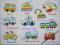 EDUKACYJNA UKŁADANKA- PUZZLE Z UCHWYTAMI, POJAZDY