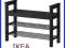 Ława z miejscem na buty IKEA HEMNES drewno czarna