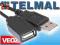 Przewód kabel przedłużacz USB wt-gn A-A VEOZ 3m