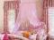 BALDACHIM MOSKITIERA duża! rozm L ciemnoróżowa