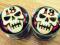 Tunele plugi 10mm czaszka lucky 13 punk hc stal