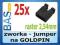 Zworka _  jumper _ na GOLDPIN raster 2,54mm _25szt