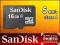 SanDisk MICRO SD HC SDHC 16GB +ADAPTER +PUDEŁKO