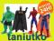 SUPER HERO ZESTAW HULK SUPERMAN BATMAN SPIDERMAN !