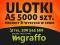 ULOTKI A5 5000 - PROJEKT &amp; WYSYŁKA W CENIE !