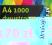 A4  1000 szt dwustronne TYLKO 170 zł + wysyłka !!