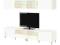 IKEA BESTA Szafka pod TV biały połysk 240x48 cm