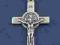 KRZYŻYK Z MEDALIONEM ŚW. BENEDYKTA - SREBRO 925