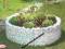 GABION rabata okrągła DONICA KWIETNIK 146cm h.40cm