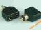 Adapter wtyk RCA/2x gniazdo 3,5jack plastik (4475)