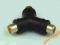 Adapter gniazdo RCA/2x gniazdo RCA typu Y (3987)