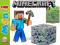 MINECRAFT Ruchoma Figurka STEVE Akcesoria s*1