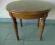 Okrągły stolik , orzech, kawowy, toczone nogi.