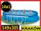 DUŻY BASEN OGRODOWY STELAŻOWY 549x107 INTEX 28192