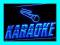 neon KARAOKE reklama prezenter podświetlany