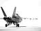 F18 taxiing bw - fototapeta 366x254 cm