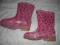 Kaloszki w truskawki rozmiar 20 stan idealny