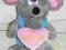 MYSZKA z SERDUSZKIEM  MASKOTKA 30CM PLUSZAK PAUL