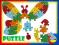 DREWNIANE PUZZLE klocki KRECIK motyl RÓŻNE WZORY 7