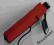Doppler damski parasol Clip Carbon czerwień makowa