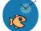 NEXTIME Think Fish Zegar ścienny RazDwaTrzy