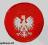 Aplikacja termo POLSKA  okragła czerw napi  Anpoli